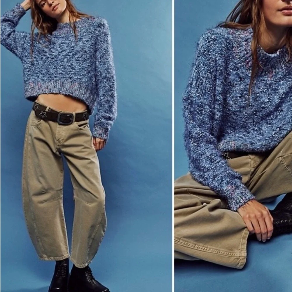 Free People Stardust pullover in Blueberry XS - Picture 1 of 9